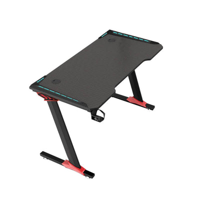 Professional Carbon Fibre Gaming Desk with LED Lighting