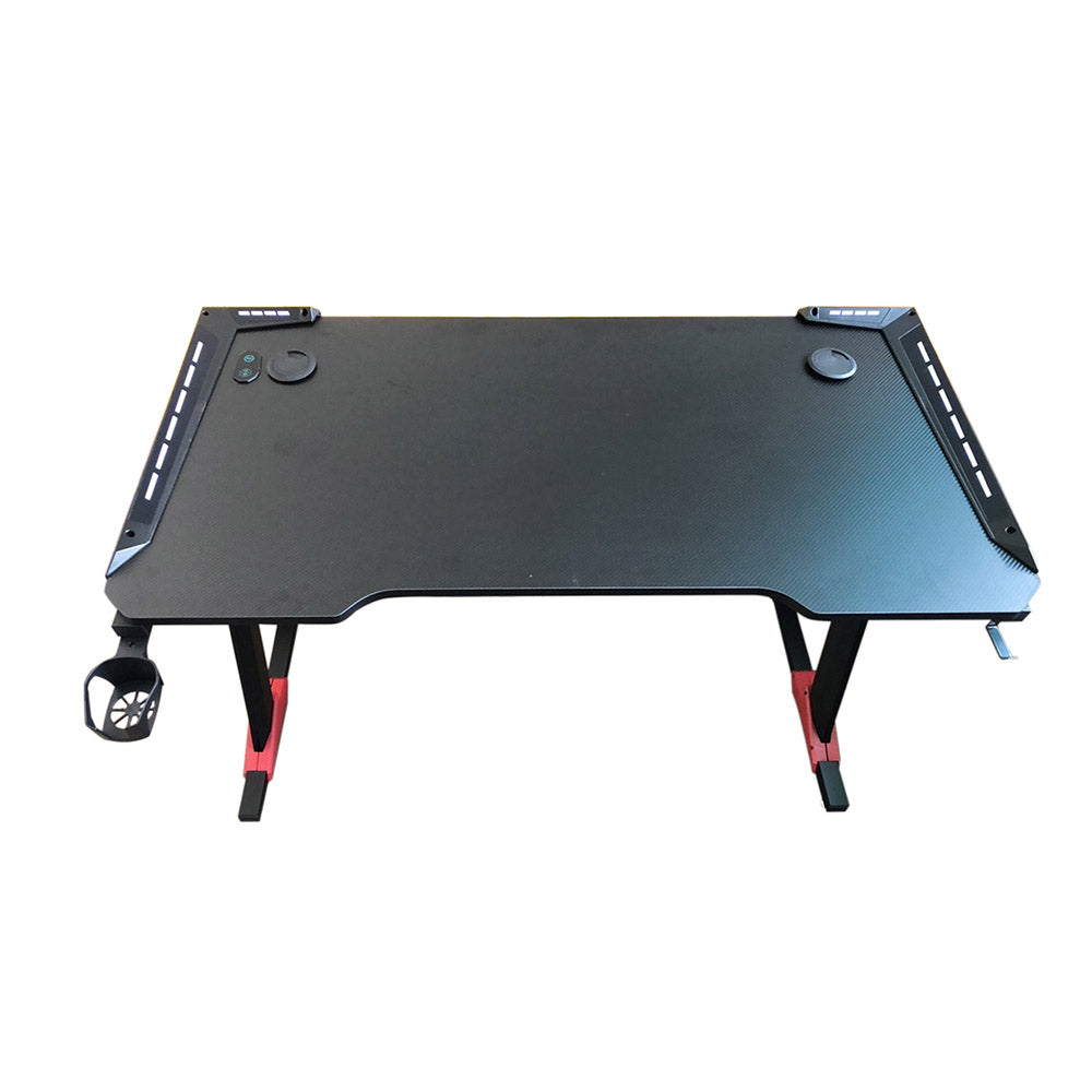 Professional Carbon Fibre Gaming Desk with LED Lighting